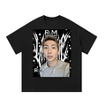 R.M BTS Black Graphic T-Shirt