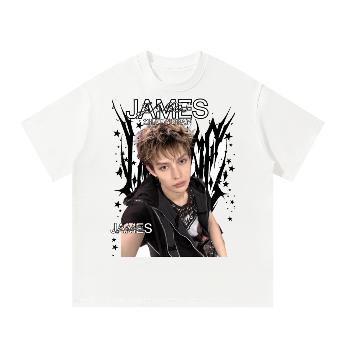 James Cortis White Graphic T-Shirt