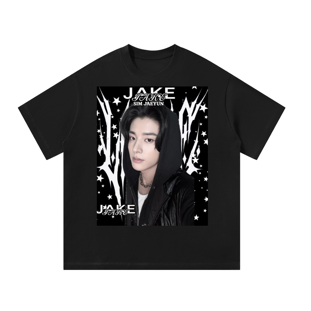 Jake Enhypen Black Graphic T-Shirt