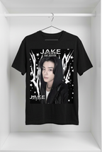 Jake Enhypen Black Graphic T-Shirt