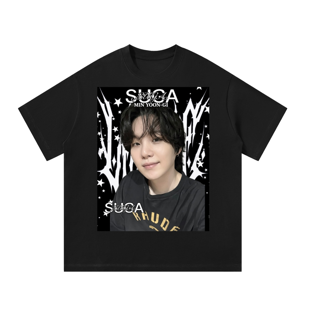 Suga BTS Black Graphic T-Shirt