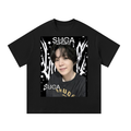 Suga BTS Black Graphic T-Shirt