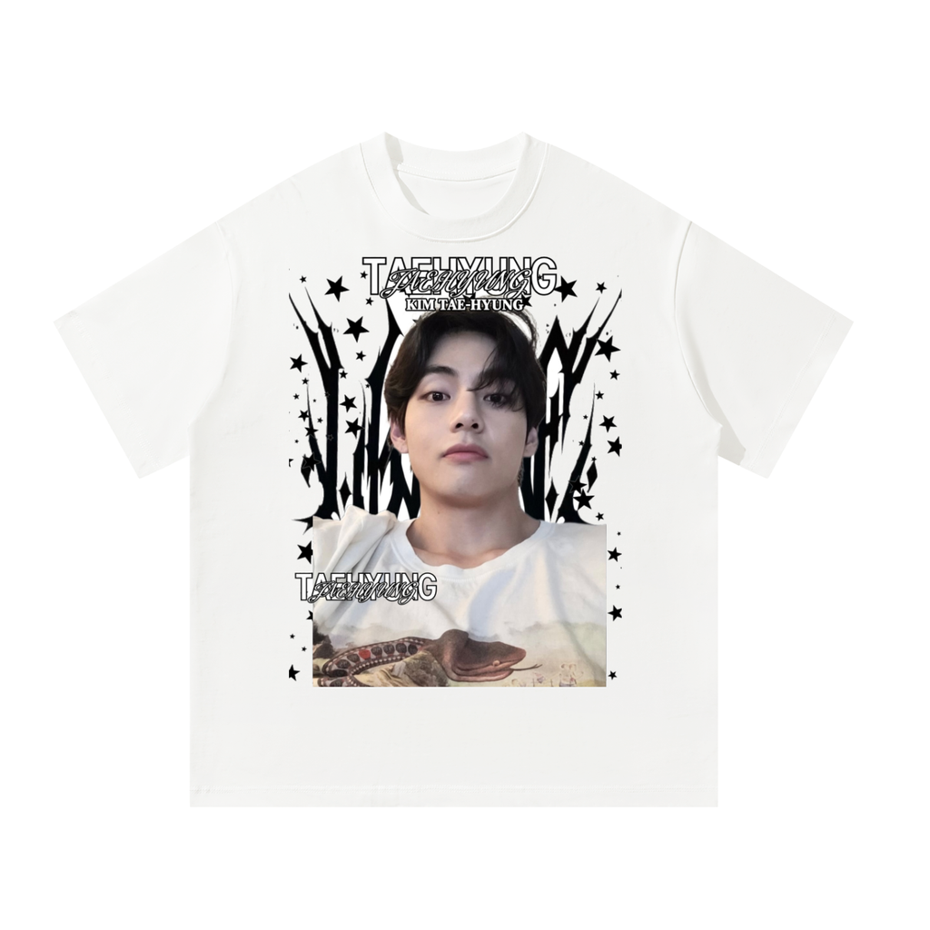 Taehyung BTS White Graphic T-Shirt