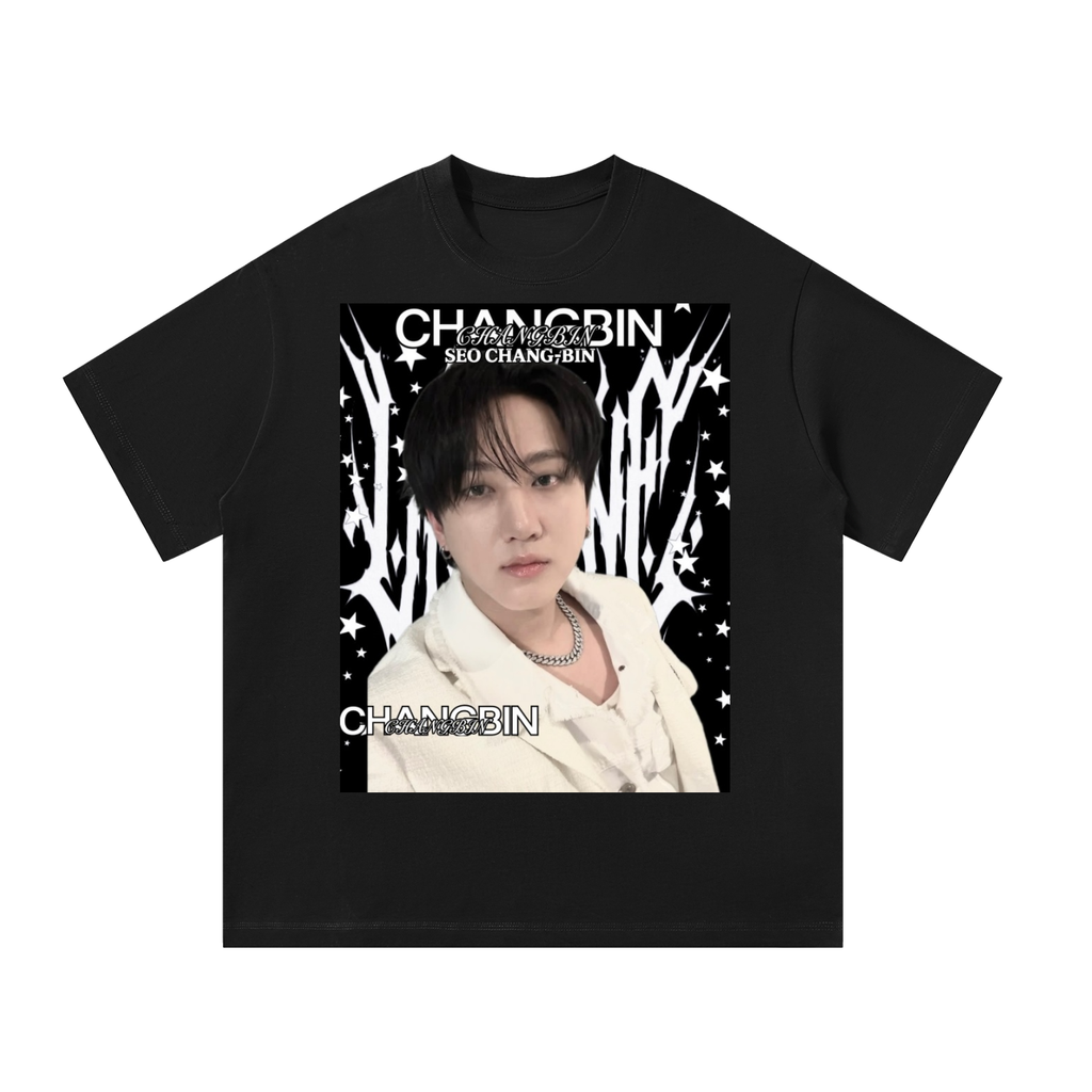 Changbin Stray Kids Black T-Shirt