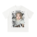 Rose Blackpink White Graphic T-Shirt