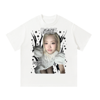 Rose Blackpink White Graphic T-Shirt