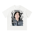 Jungkook BTS White Graphic T-Shirt