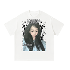 Karina Aespa White Graphic T-Shirt