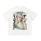 Winter Aespa White Graphic T-Shirt