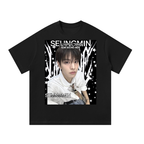 Seungmin Stray Kids Black T-Shirt
