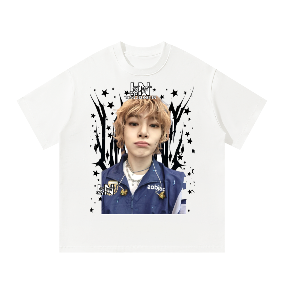 I.N Stray Kids Graphic White T-Shirt