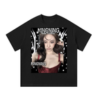 NingNing Aespa Black Graphic T-Shirt