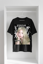 Yoonchae Katseye Black T-Shirt