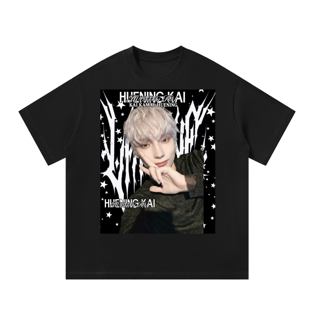 Huening Kai TXT Black Graphic T-Shirt