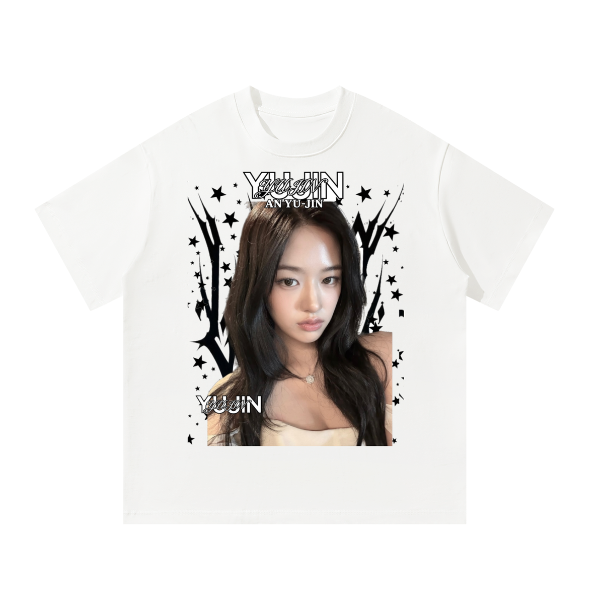 Yujin IVE White Graphic T-Shirt