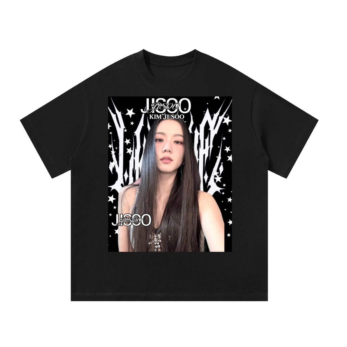 Jisoo BlackPink Black Graphic T-Shirt