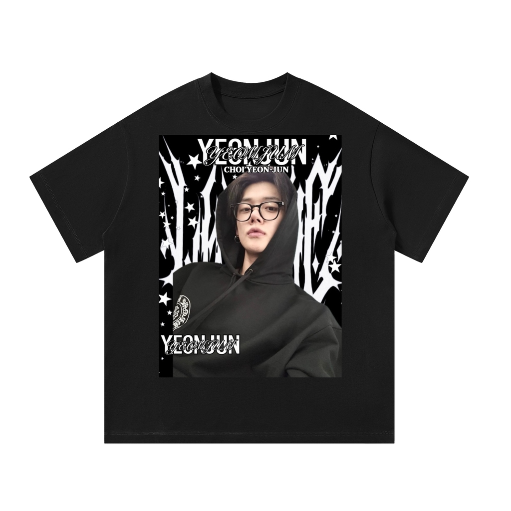 Yeonjun TXT Black Graphic T-Shirt