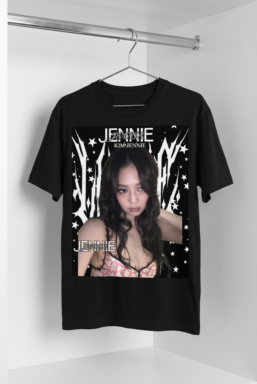 Jennie Blackpink Black Graphic T-Shirt