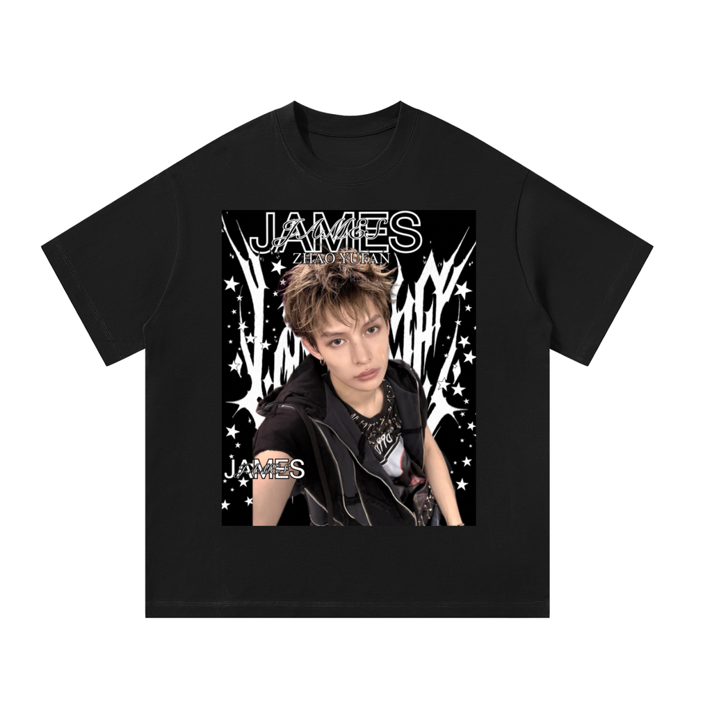 James Cortis Black Graphic T-Shirt