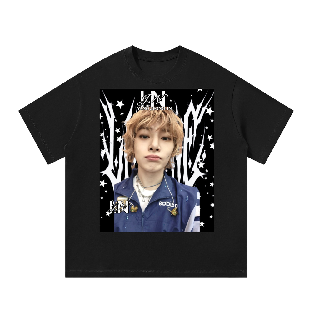 I.N Stray Kids Black Graphic T-Shirt