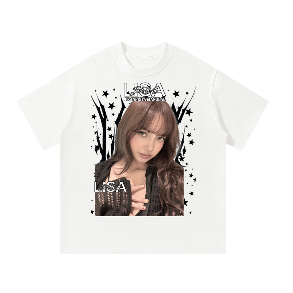 LISA Blackpink Graphic White T-Shirt