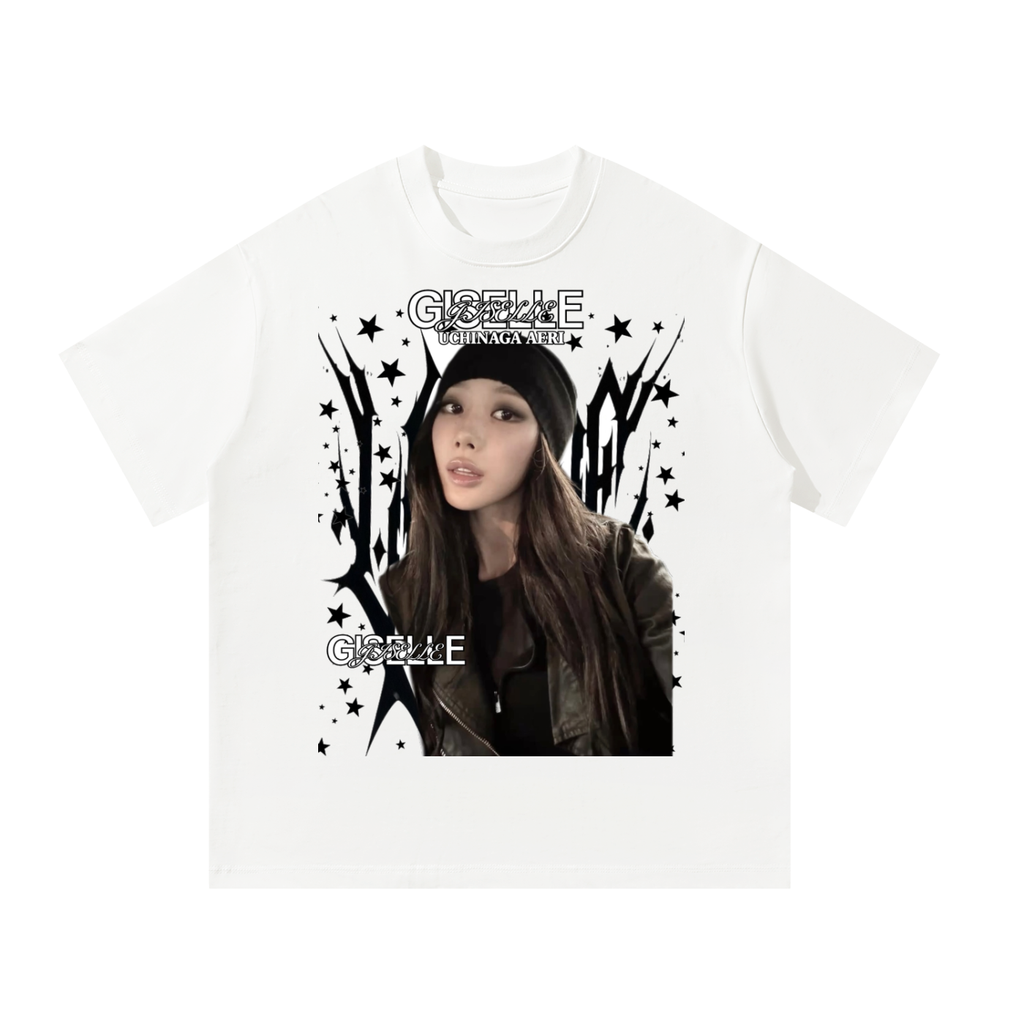 Giselle Aespa White Graphic T-Shirt