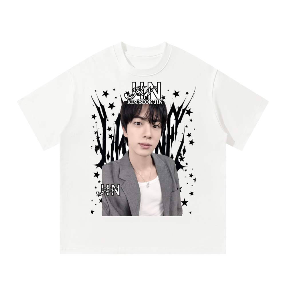 Jin BTS White Graphic T-Shirt