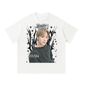 Jimin BTS White Graphic T-Shirt