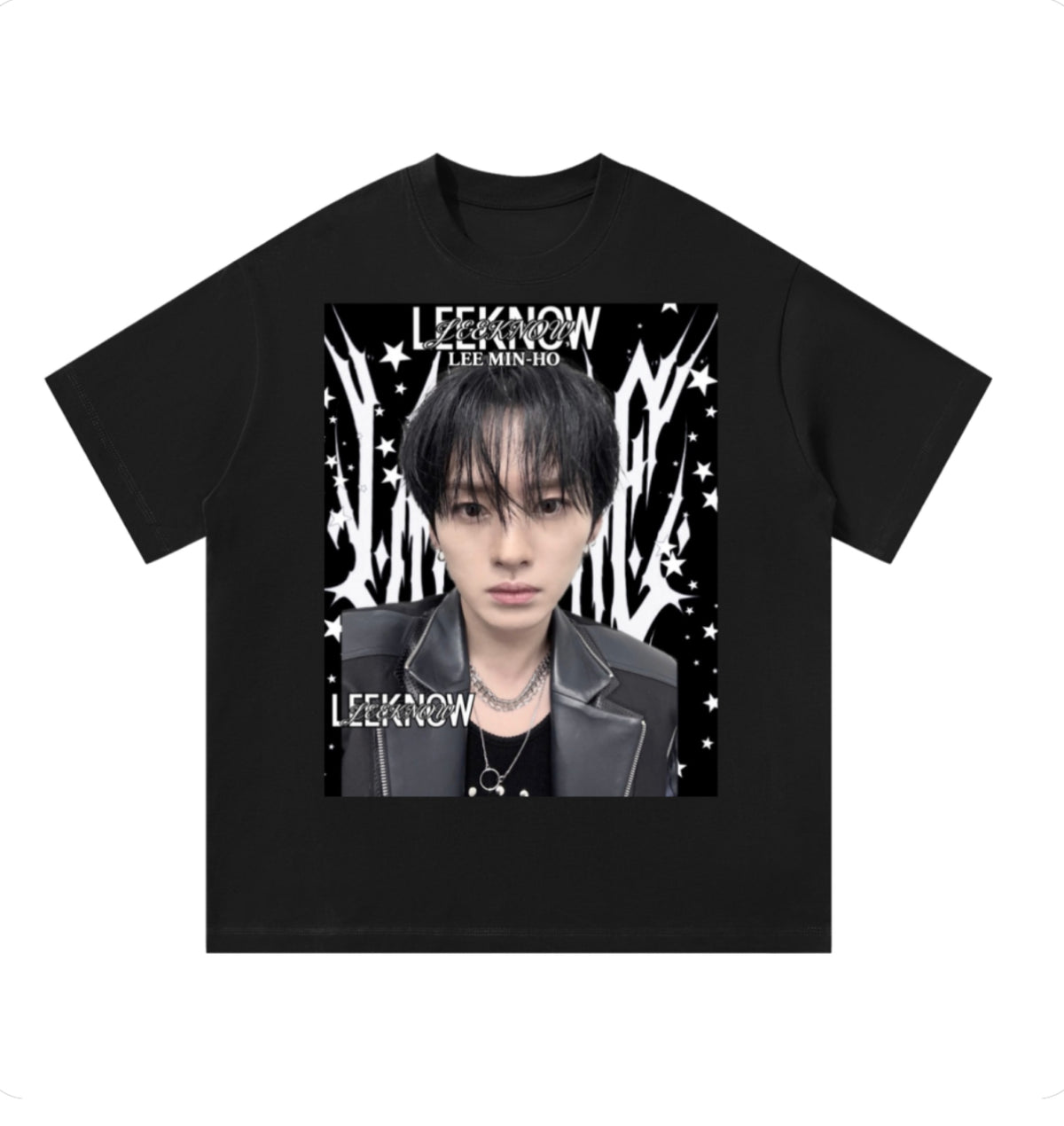 Lee Know Stray Kids Black T-Shirt