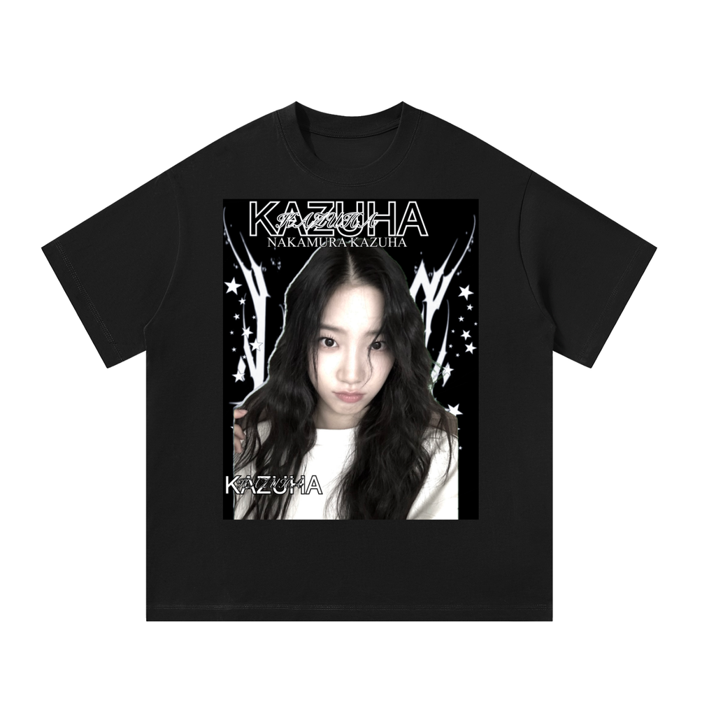Kazuha Lesserafim Black T-Shirt
