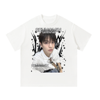 Seungmin Stray Kids White Graphic T-Shirt
