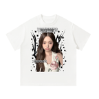 Wonyoung IVE White Graphic T-Shirt