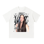 Jisoo BlackPink White Graphic T-Shirt