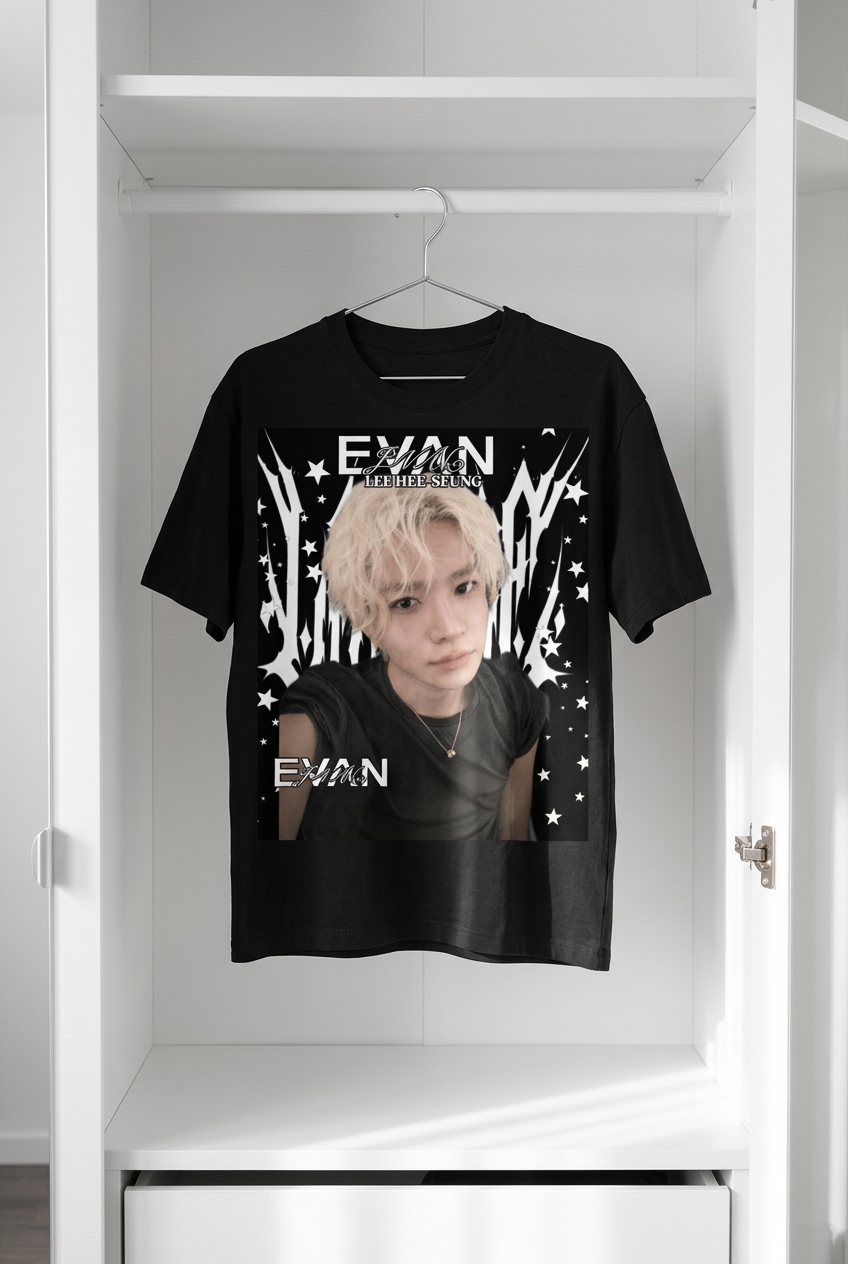 Evan Black Graphic T-Shirt