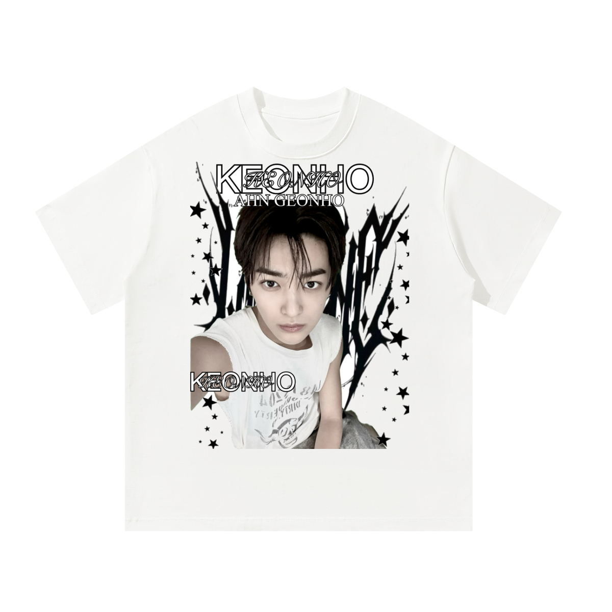 Keonho Cortis Graphic White T-Shirt