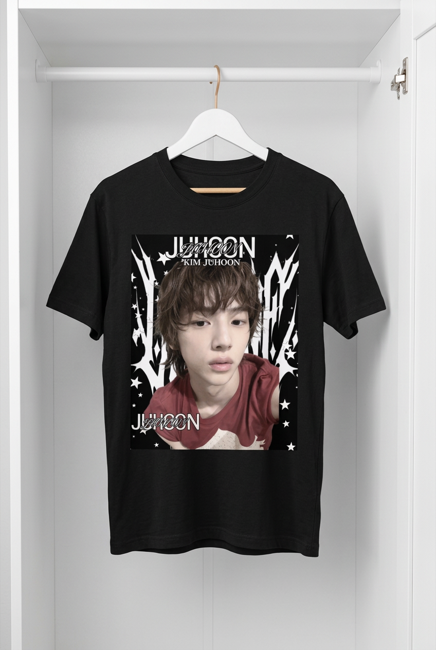 Juhoon Cortis Black Graphic T-Shirt