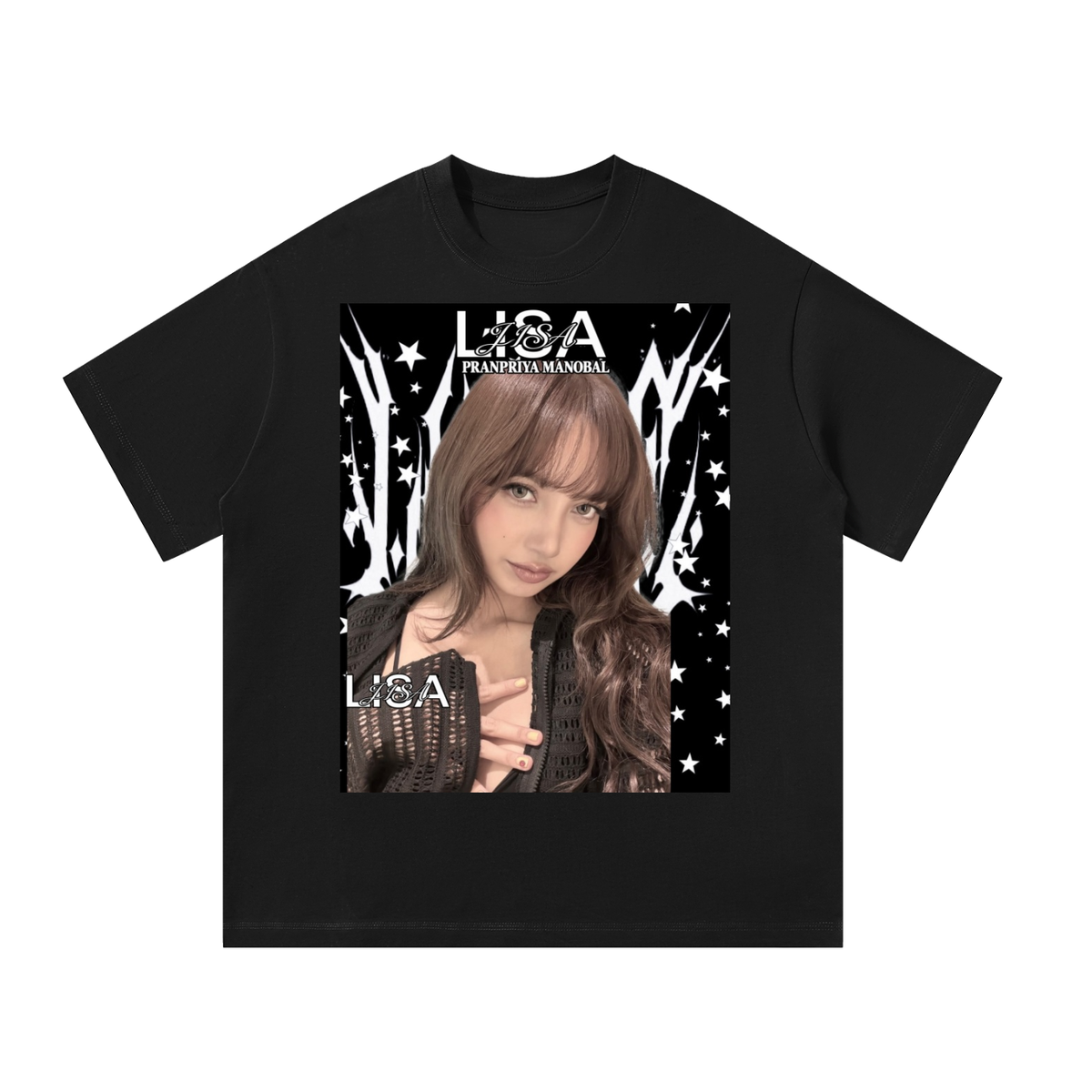 LISA Blackpink Black Graphic T-Shirt