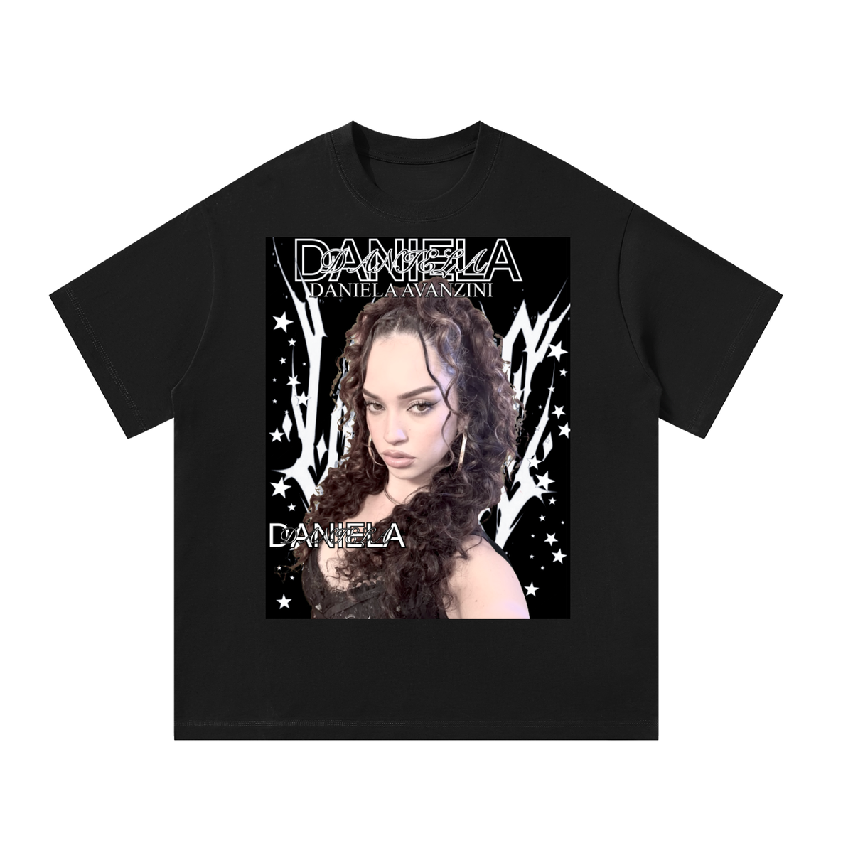 Daniela Katseye Black Graphic T-Shirt