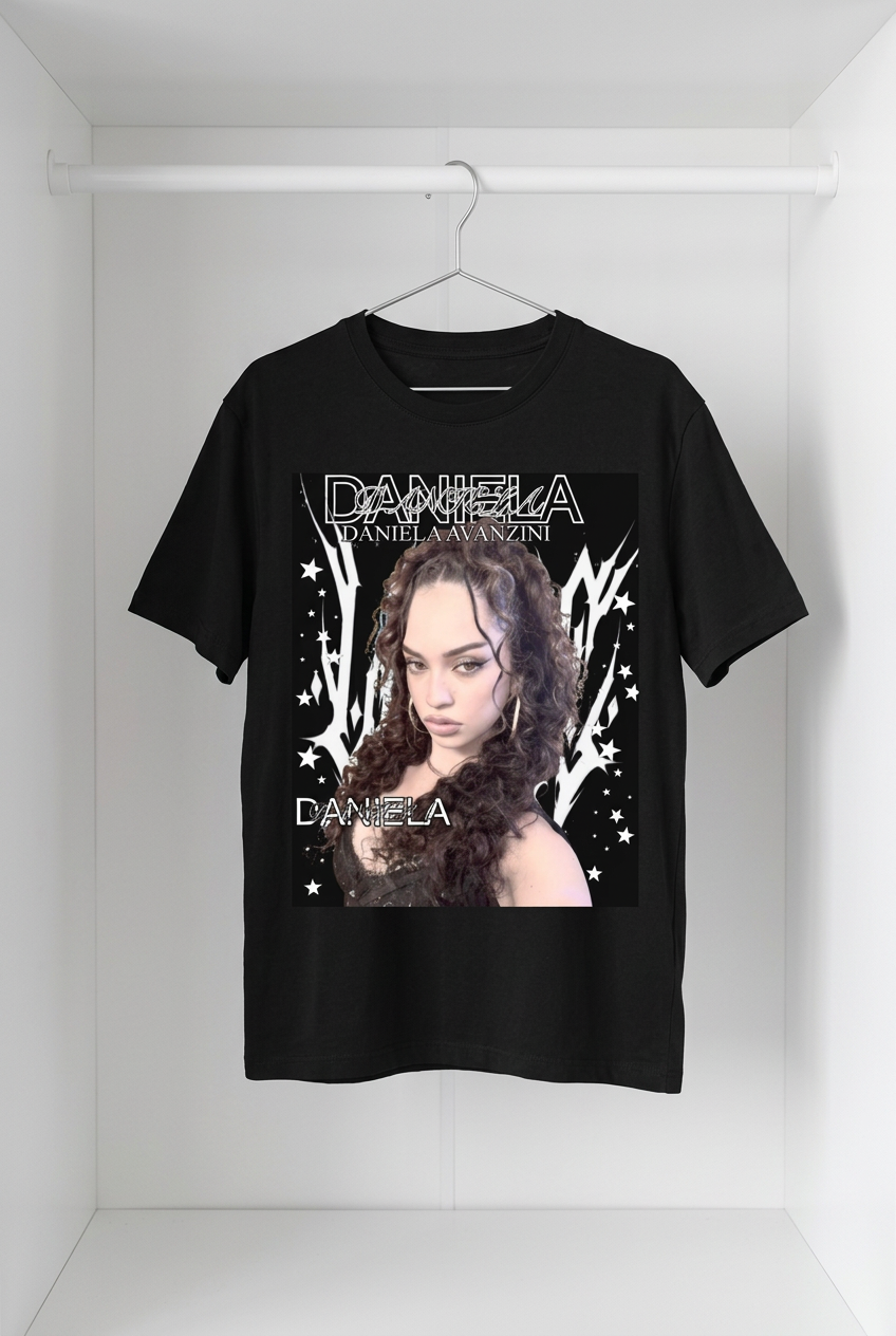 Daniela Katseye Black Graphic T-Shirt