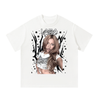 Lara Katseye White Graphic T-Shirt