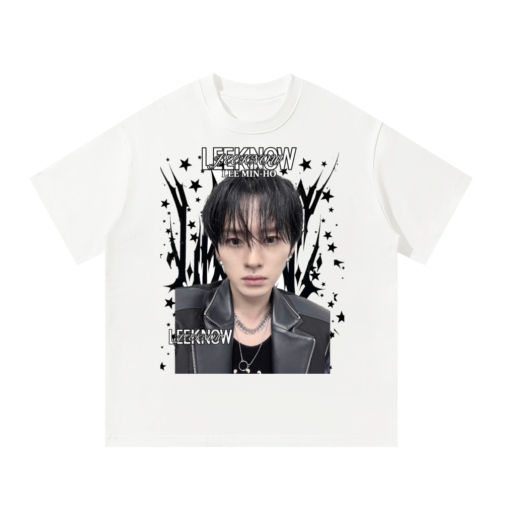 LeeKnow Stray Kids White Graphic T-Shirt