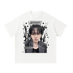 LeeKnow Stray Kids White Graphic T-Shirt