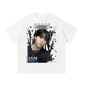 Han Stray Kids Graphic White T-Shirt