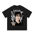 Sunghoon Enhypen Black Graphic T-Shirt