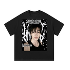 Sunghoon Enhypen Black Graphic T-Shirt
