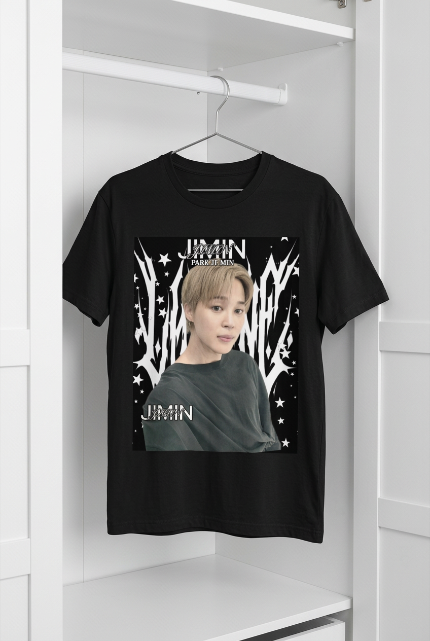 Jimin BTS Black Graphic T-Shirt