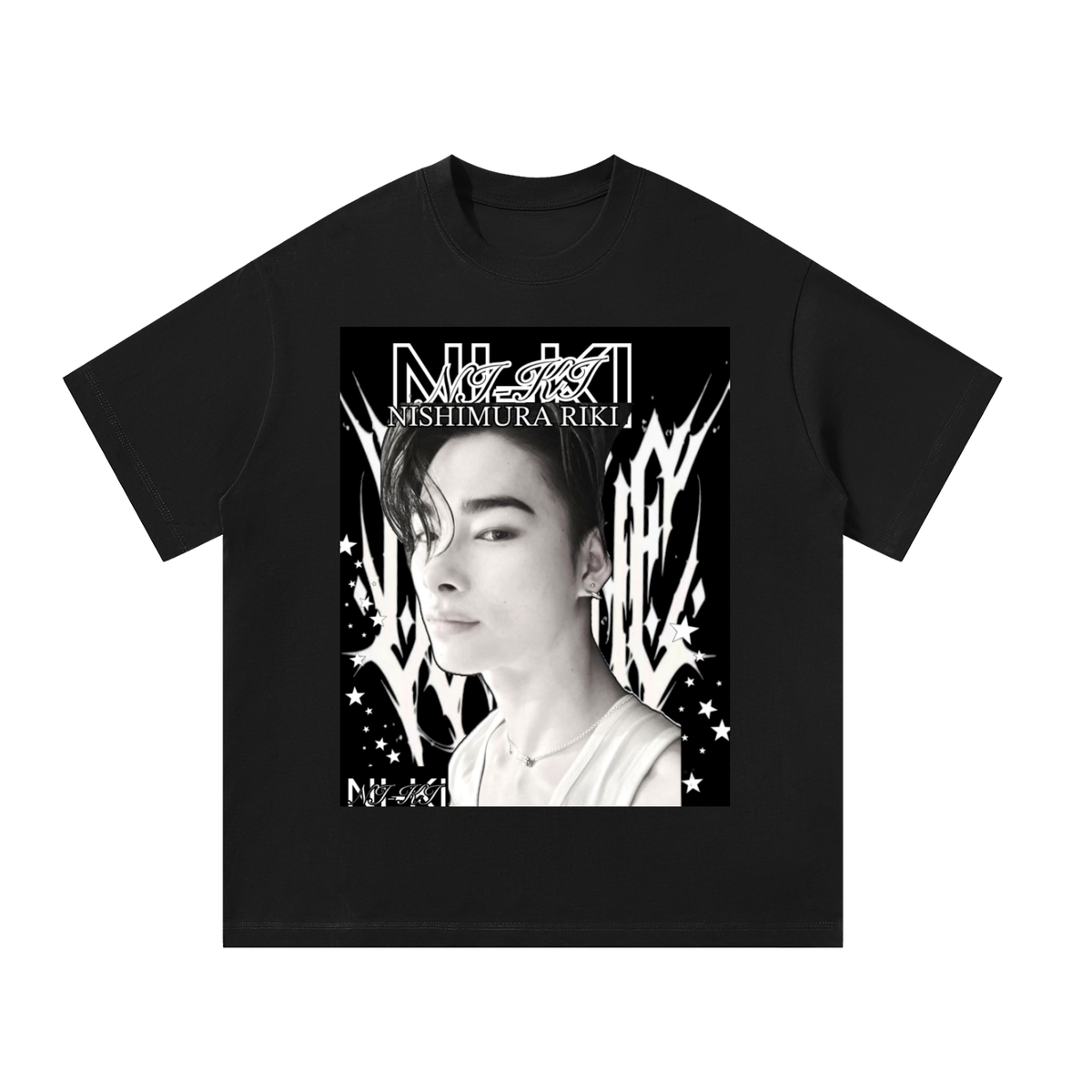 Ni-ki Enhypen Black Graphic T-Shirt