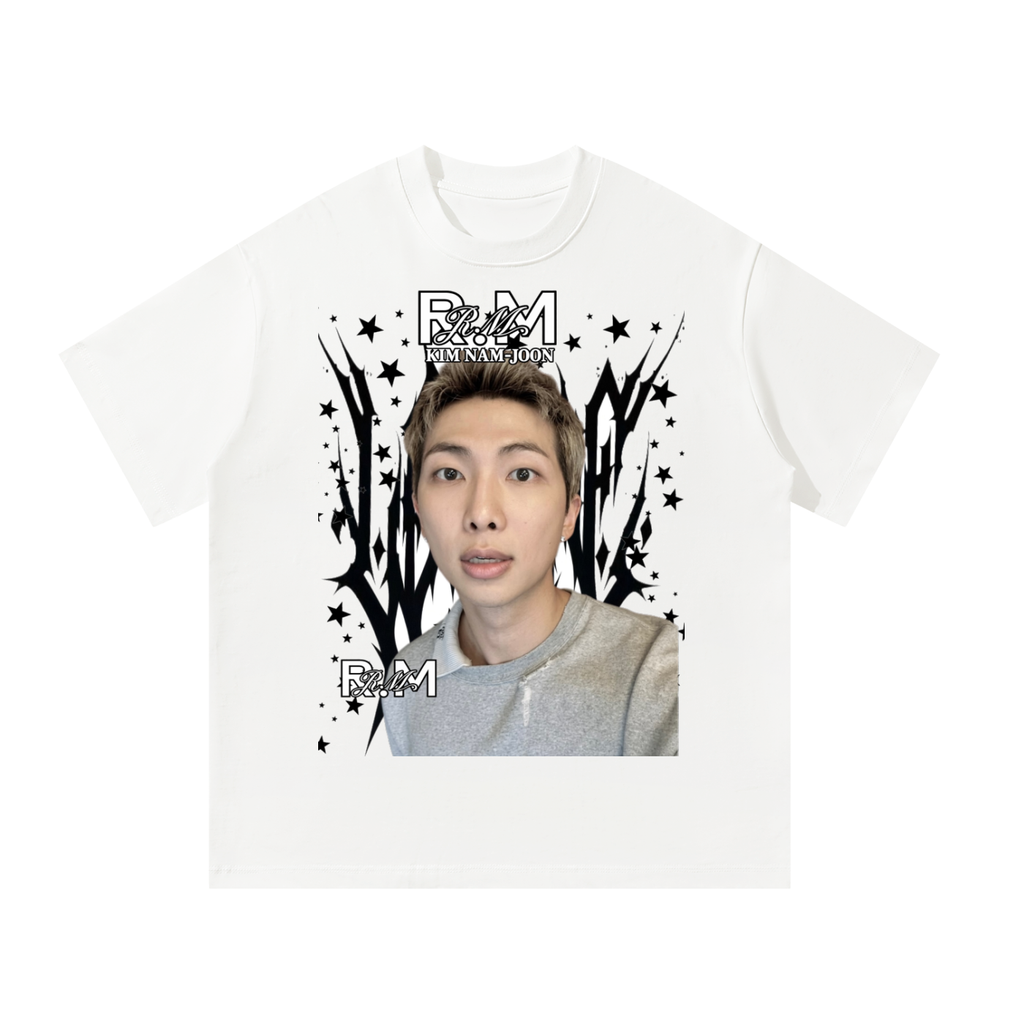 R.M BTS White Graphic T-Shirt
