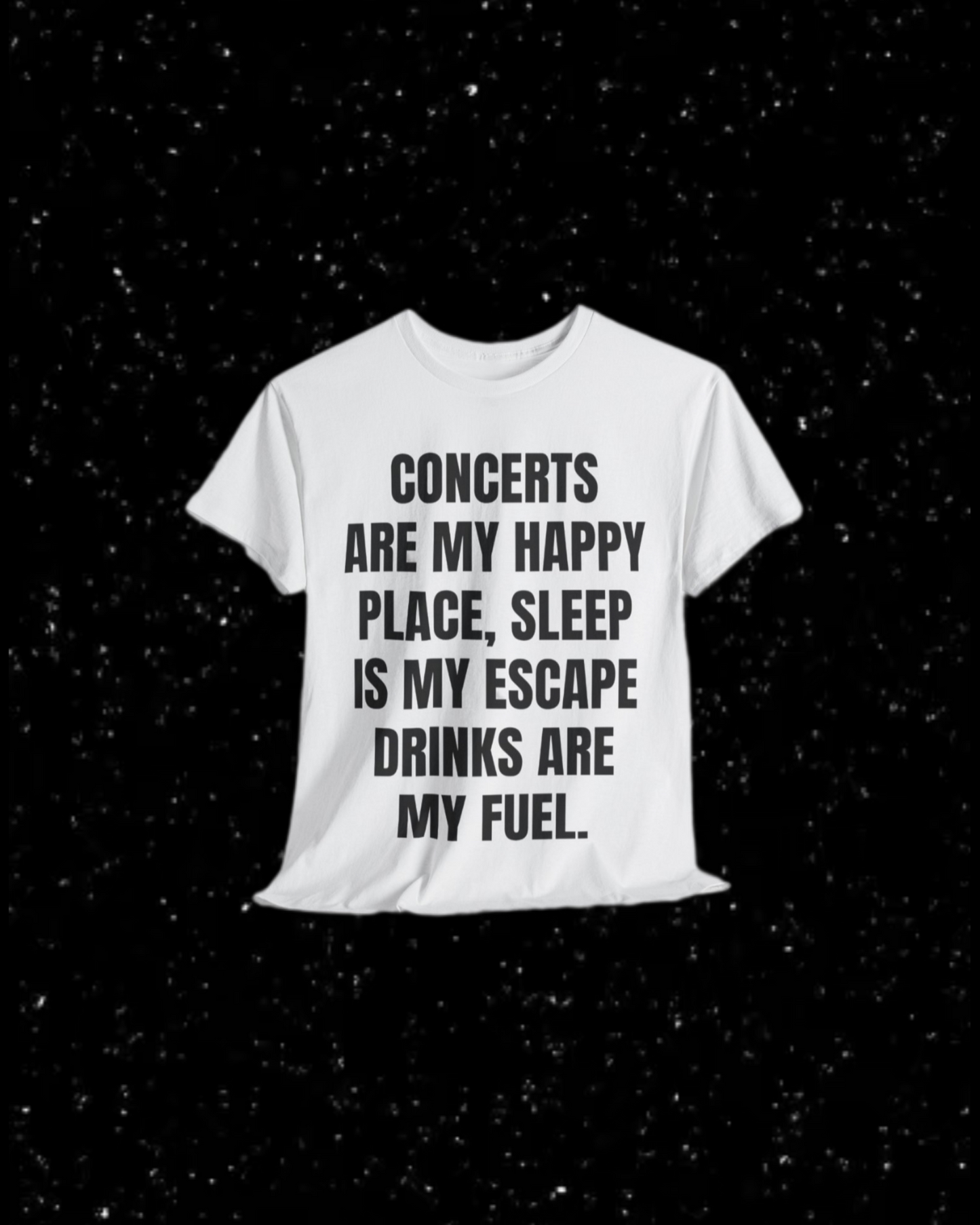 Concerts Are My Happy Place Etc T-Shirt